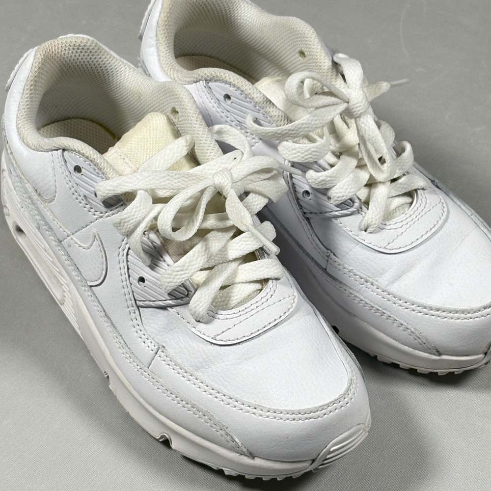 Nike Sneakers Youth 3Y Air Max 90 LTR GS White CD6867-100 Low Top Athletic